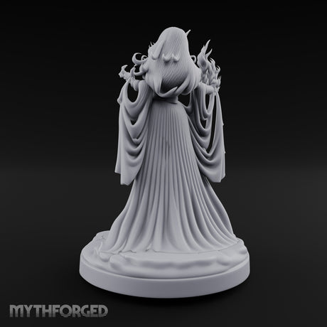 Flames Conjured Robes Billowing Elf Sorceress gallery 9