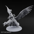 Flapping Bird Mounted Halfling Lord Miniature for Dungeons and Dragons, Pathfinder or other TTRPGs