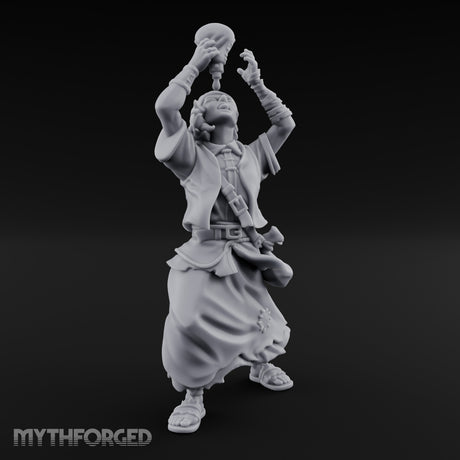Flask Draining Alchemist Miniature for Dungeons and Dragons, Pathfinder or other TTRPGs