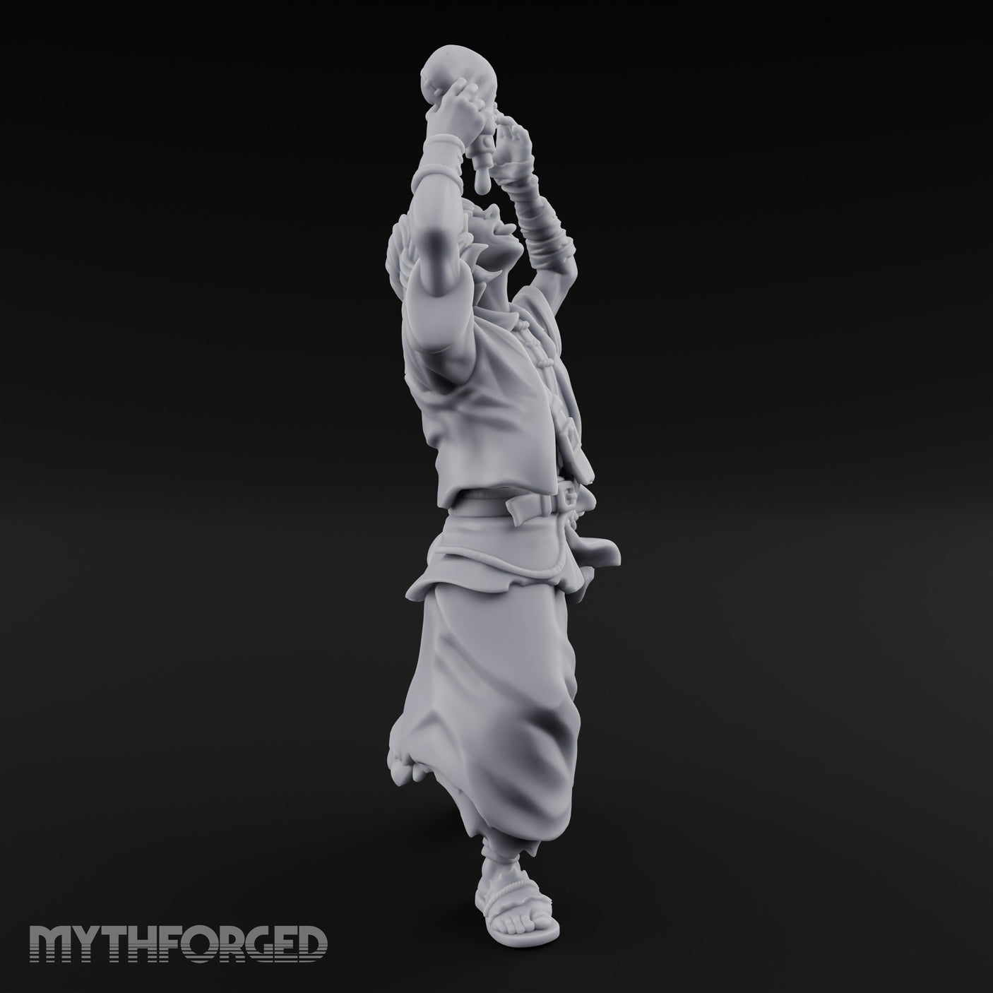 Flask Draining Alchemist Miniature for Dungeons and Dragons, Pathfinder or other TTRPGs