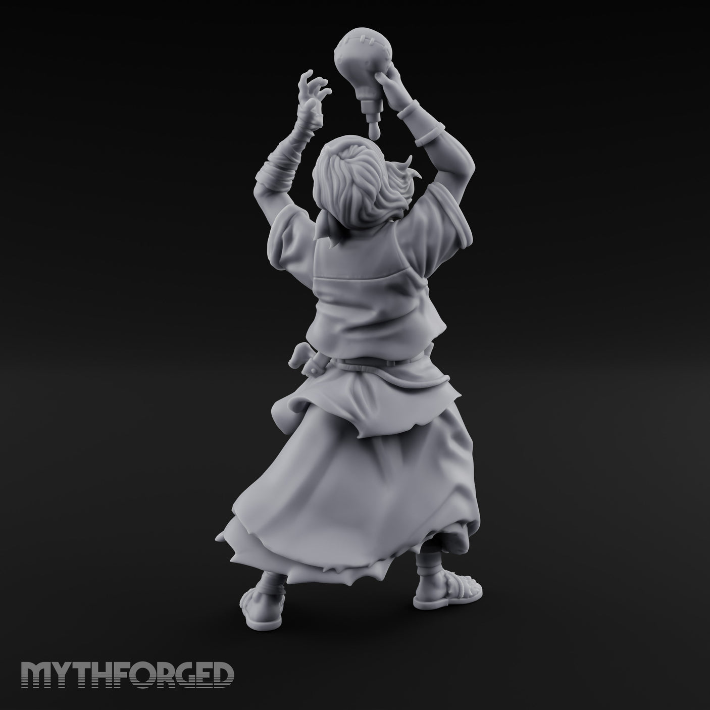 Flask Draining Alchemist Miniature for Dungeons and Dragons, Pathfinder or other TTRPGs