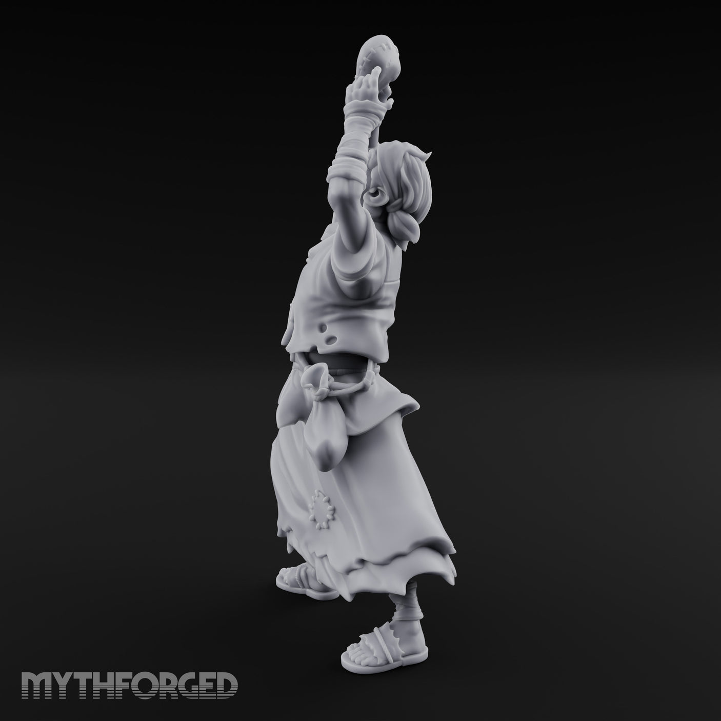 Flask Draining Alchemist Miniature for Dungeons and Dragons, Pathfinder or other TTRPGs