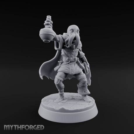 Flask Hurling Mind Flayer Alchemist Miniature for Dungeons and Dragons, Pathfinder or other TTRPGs