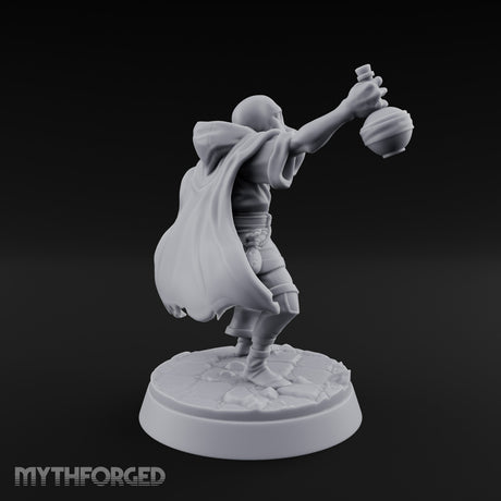 Flask Hurling Mind Flayer Alchemist Miniature for Dungeons and Dragons, Pathfinder or other TTRPGs