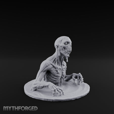 Flesh-Dripping Surface-Clawing Zombie Lurker Miniature for Dungeons and Dragons, Pathfinder or other TTRPGs