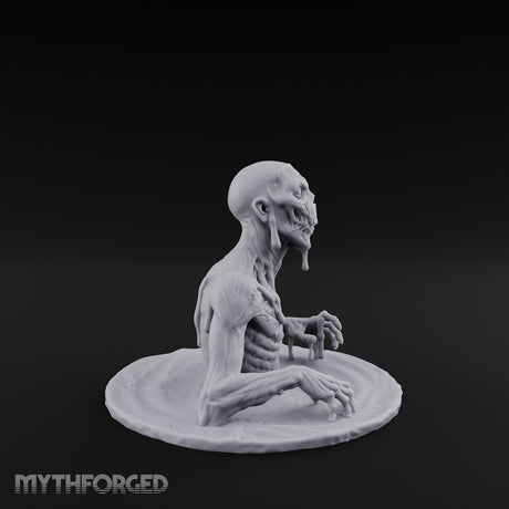 Flesh-Dripping Surface-Clawing Zombie Lurker Miniature for Dungeons and Dragons, Pathfinder or other TTRPGs