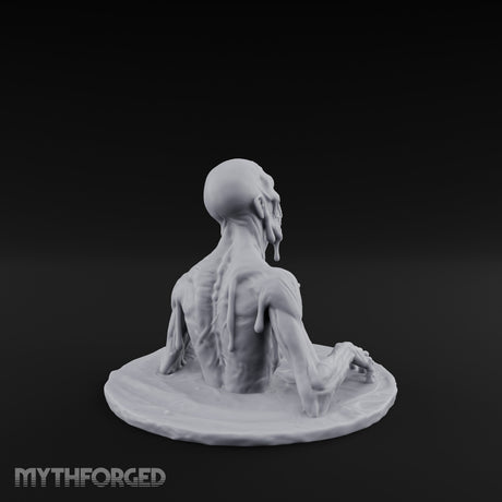 Flesh-Dripping Surface-Clawing Zombie Lurker Miniature for Dungeons and Dragons, Pathfinder or other TTRPGs