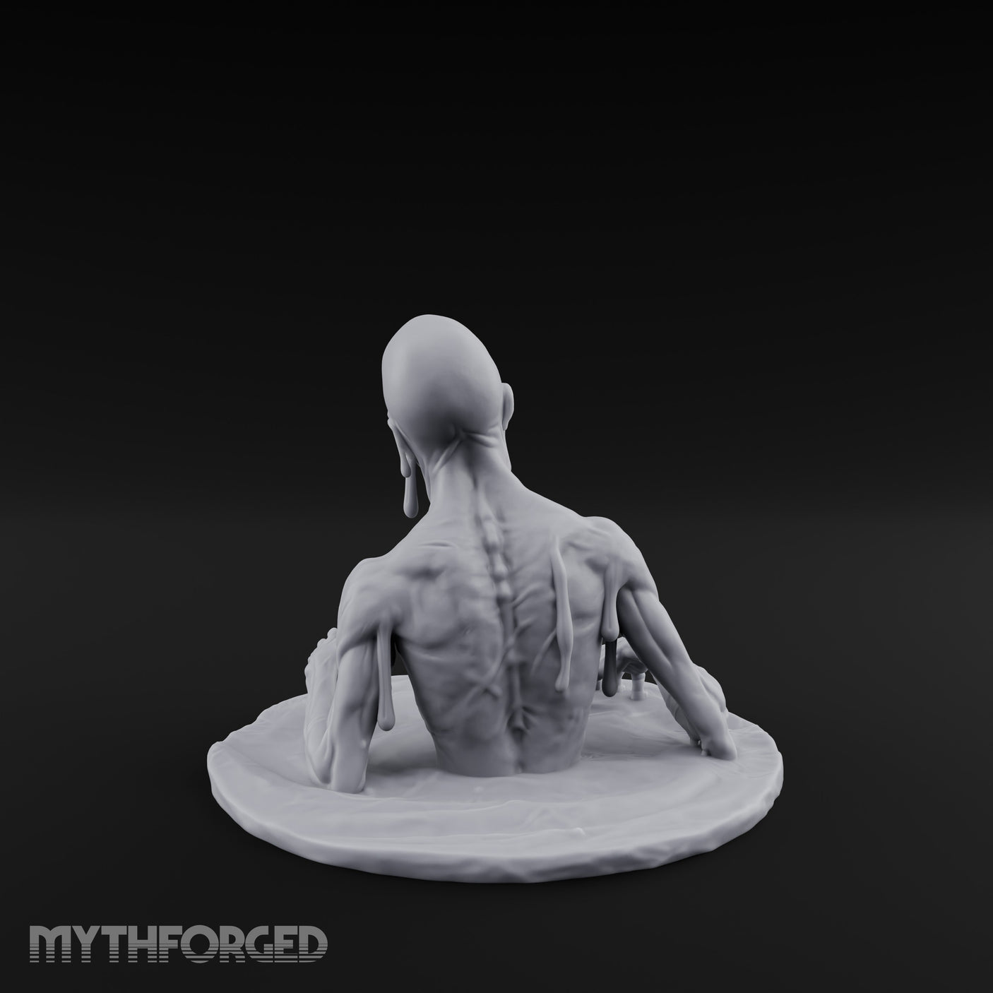Flesh-Dripping Surface-Clawing Zombie Lurker Miniature for Dungeons and Dragons, Pathfinder or other TTRPGs