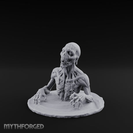 Flesh-Dripping Surface-Clawing Zombie Lurker Miniature for Dungeons and Dragons, Pathfinder or other TTRPGs