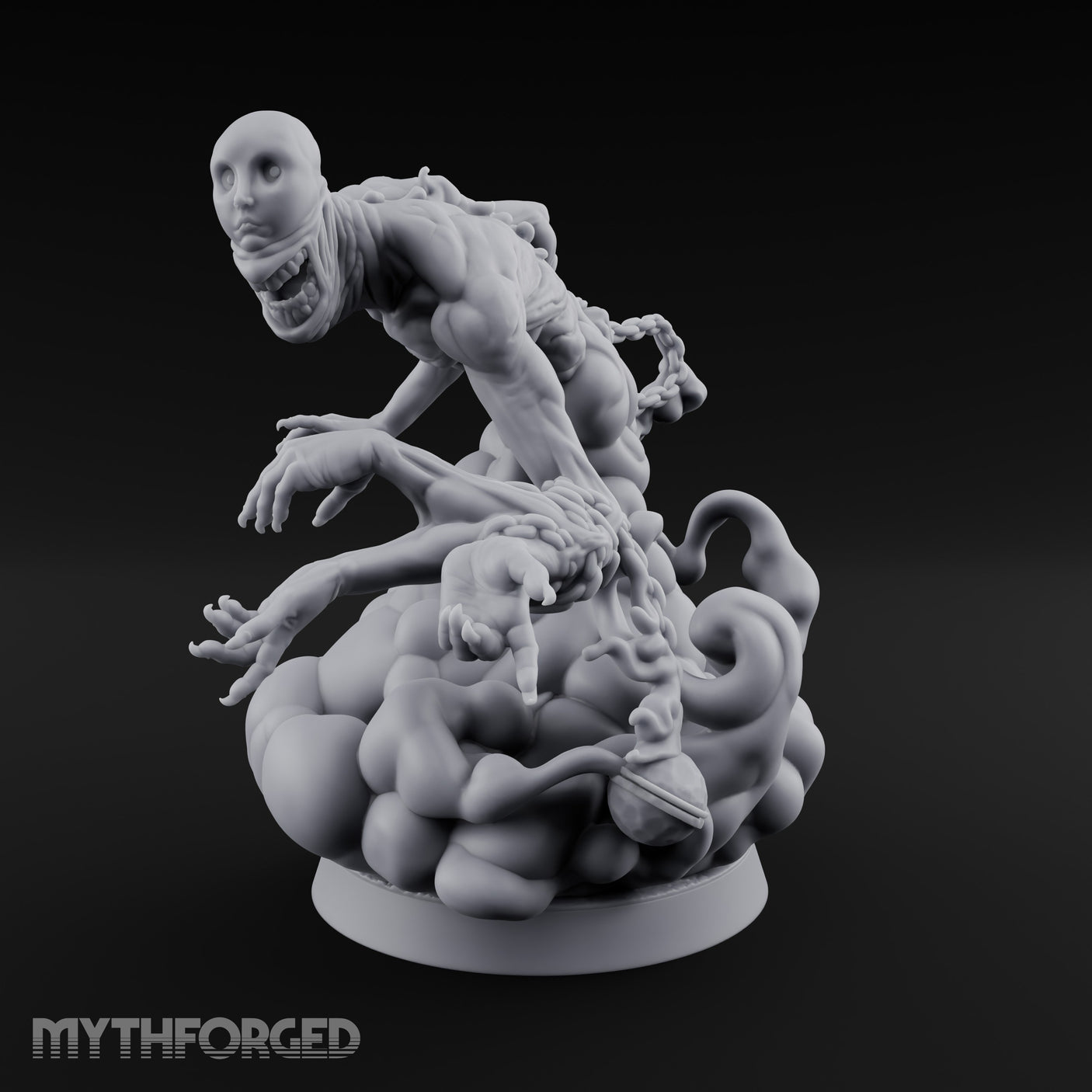 Flesh Tearing Lunge Moon-Beast Miniature for Dungeons and Dragons, Pathfinder or other TTRPGs