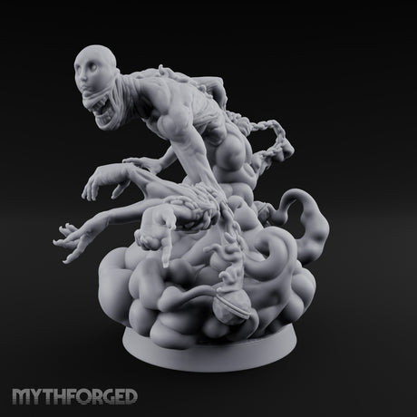 Flesh Tearing Lunge Moon-Beast Miniature for Dungeons and Dragons, Pathfinder or other TTRPGs