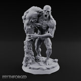 Flesh Tearing Screaming Zombie Abomination Miniature for Dungeons and Dragons, Pathfinder or other TTRPGs