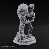 Flesh Tearing Screaming Zombie Abomination Miniature for Dungeons and Dragons, Pathfinder or other TTRPGs