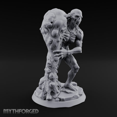 Flesh Tearing Screaming Zombie Abomination Miniature for Dungeons and Dragons, Pathfinder or other TTRPGs