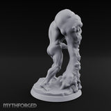 Flesh Tearing Screaming Zombie Abomination Miniature for Dungeons and Dragons, Pathfinder or other TTRPGs