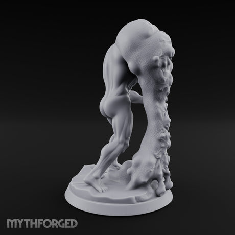 Flesh Tearing Screaming Zombie Abomination Miniature for Dungeons and Dragons, Pathfinder or other TTRPGs
