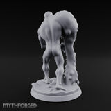 Flesh Tearing Screaming Zombie Abomination Miniature for Dungeons and Dragons, Pathfinder or other TTRPGs
