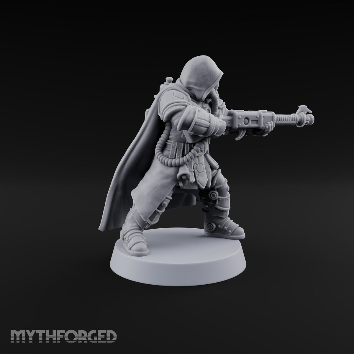Barrel and Benediction Human Hooded Gunner A