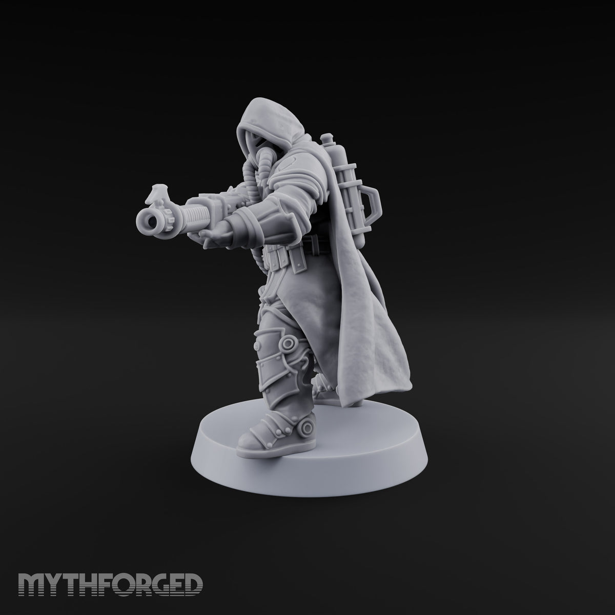 Barrel and Benediction Human Hooded Gunner A
