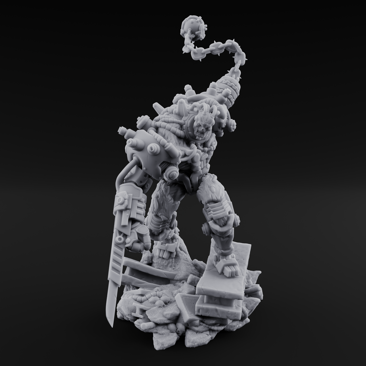 Stitched Together Wrong Necrolinked Wights Miniature for Dungeons and Dragons, Pathfinder or other TTRPGs