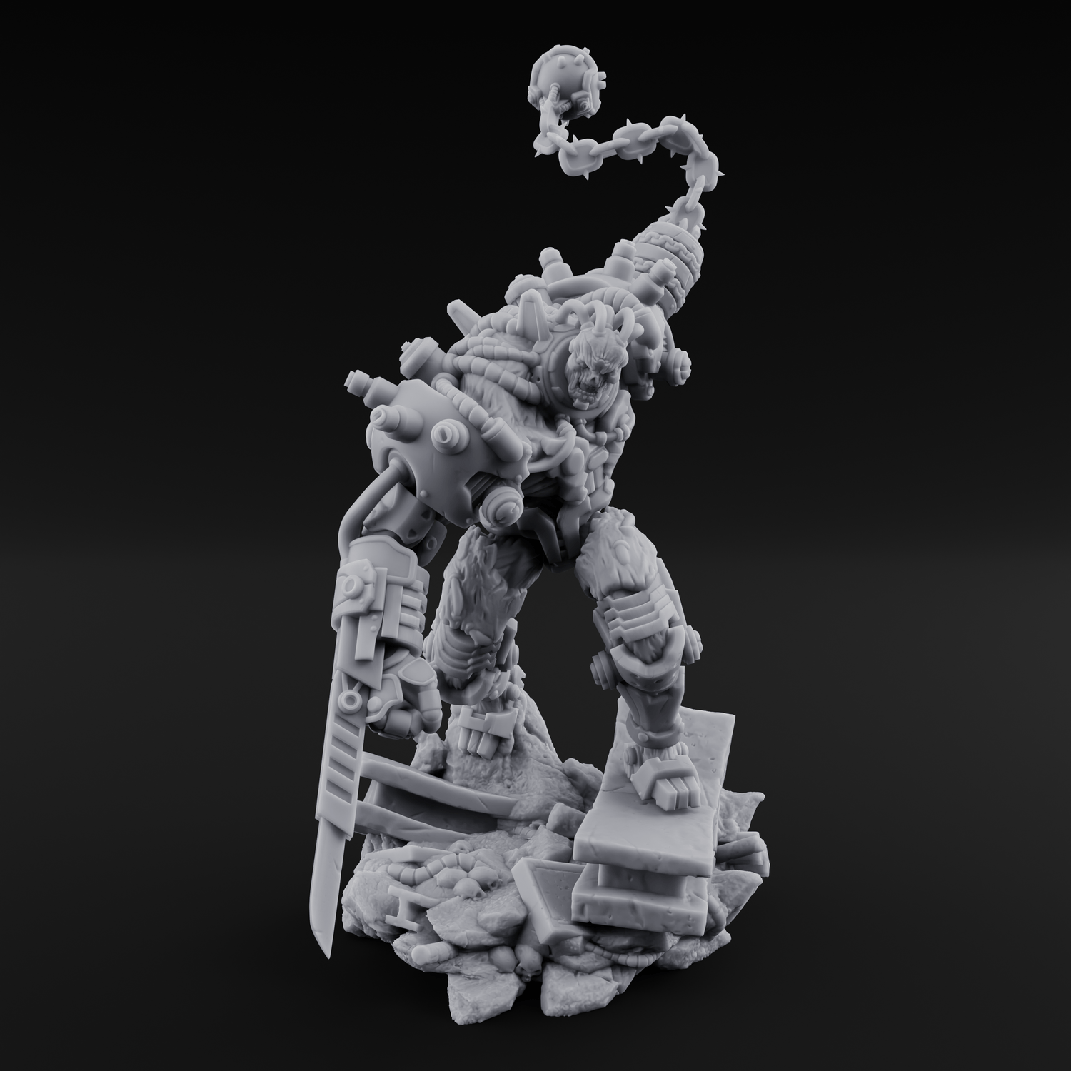 Stitched Together Wrong Necrolinked Wights Miniature for Dungeons and Dragons, Pathfinder or other TTRPGs