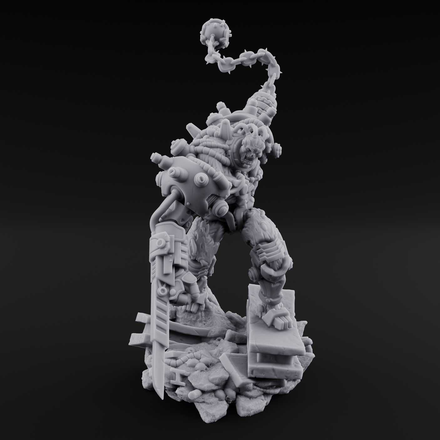 Stitched Together Wrong Necrolinked Wights Miniature for Dungeons and Dragons, Pathfinder or other TTRPGs