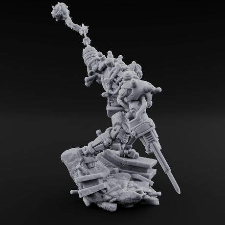Stitched Together Wrong Necrolinked Wight A Miniature for Dungeons and Dragons, Pathfinder or other TTRPGs