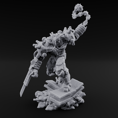 Stitched Together Wrong Necrolinked Wight A Miniature for Dungeons and Dragons, Pathfinder or other TTRPGs