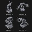 Stitched Together Wrong Necrolinked Wights Miniature for Dungeons and Dragons, Pathfinder or other TTRPGs