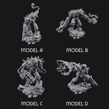 Stitched Together Wrong Necrolinked Wights Miniature for Dungeons and Dragons, Pathfinder or other TTRPGs