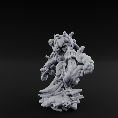 Stitched Together Wrong Necrolinked Wight B Miniature for Dungeons and Dragons, Pathfinder or other TTRPGs