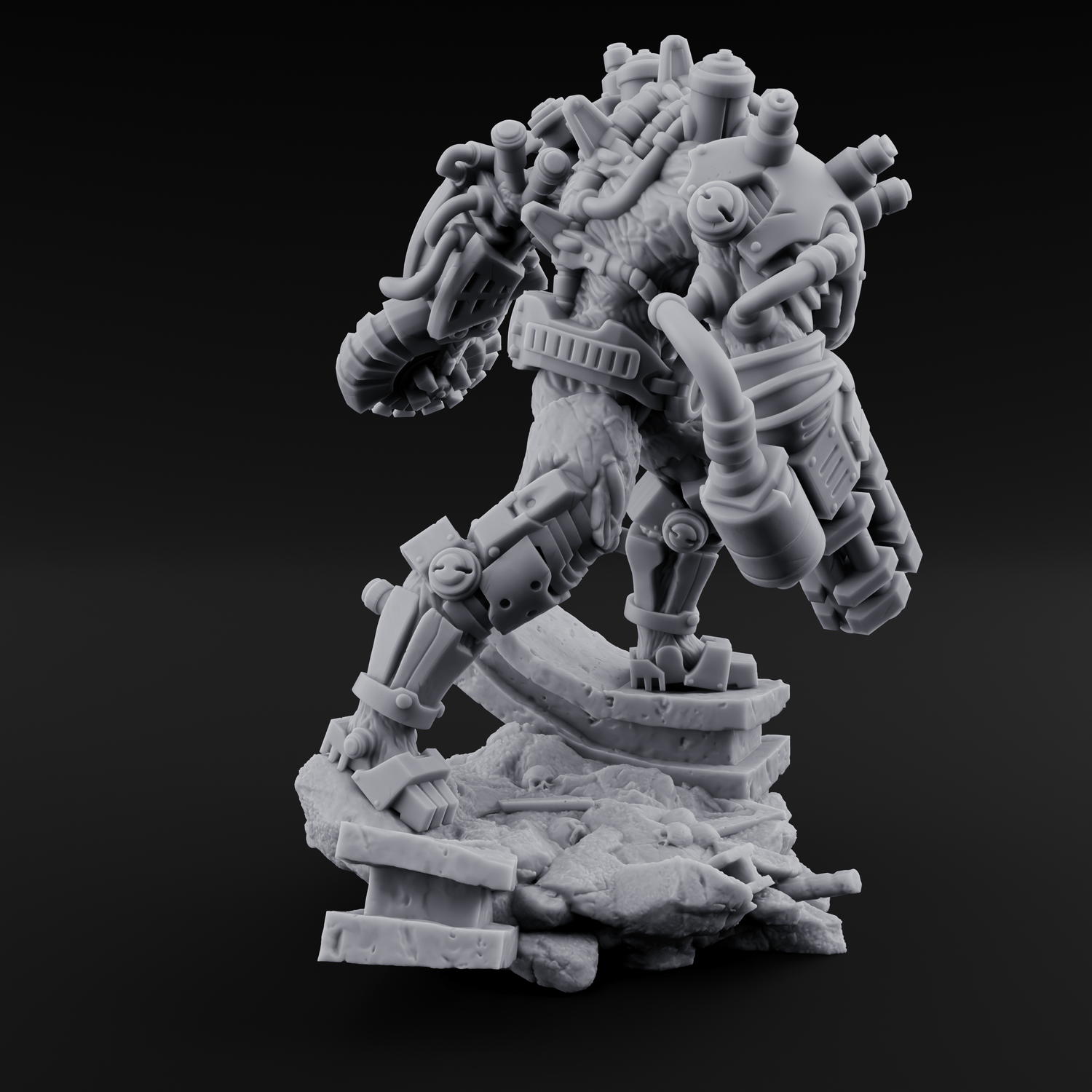 Stitched Together Wrong Necrolinked Wight C Miniature for Dungeons and Dragons, Pathfinder or other TTRPGs