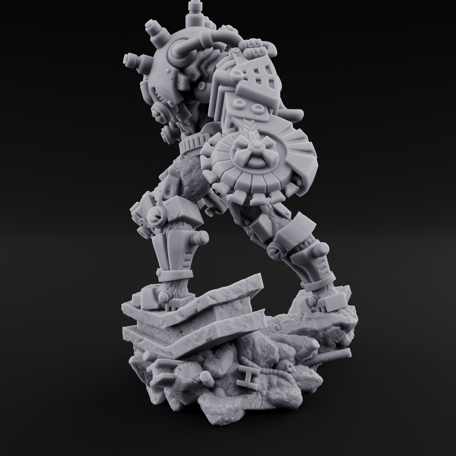 Stitched Together Wrong Necrolinked Wight C Miniature for Dungeons and Dragons, Pathfinder or other TTRPGs