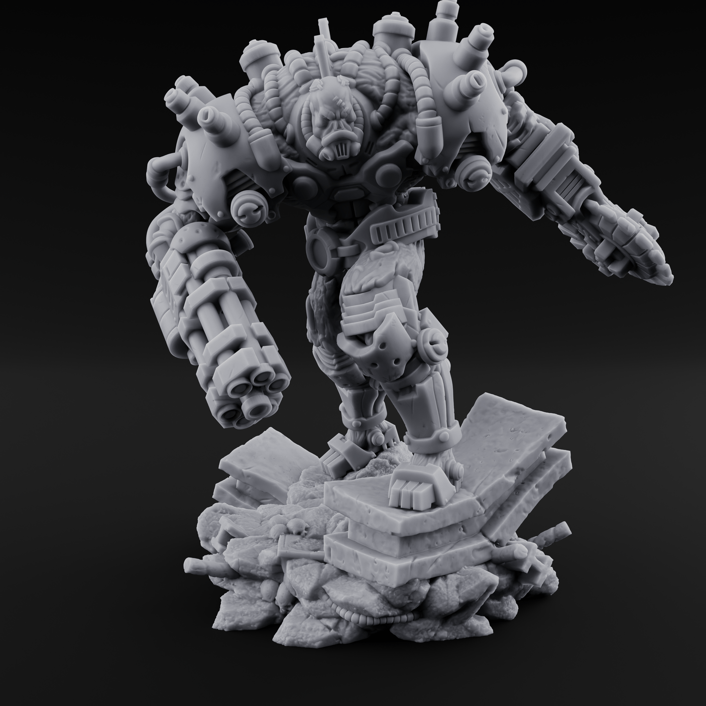 Stitched Together Wrong Necrolinked Wight C Miniature for Dungeons and Dragons, Pathfinder or other TTRPGs