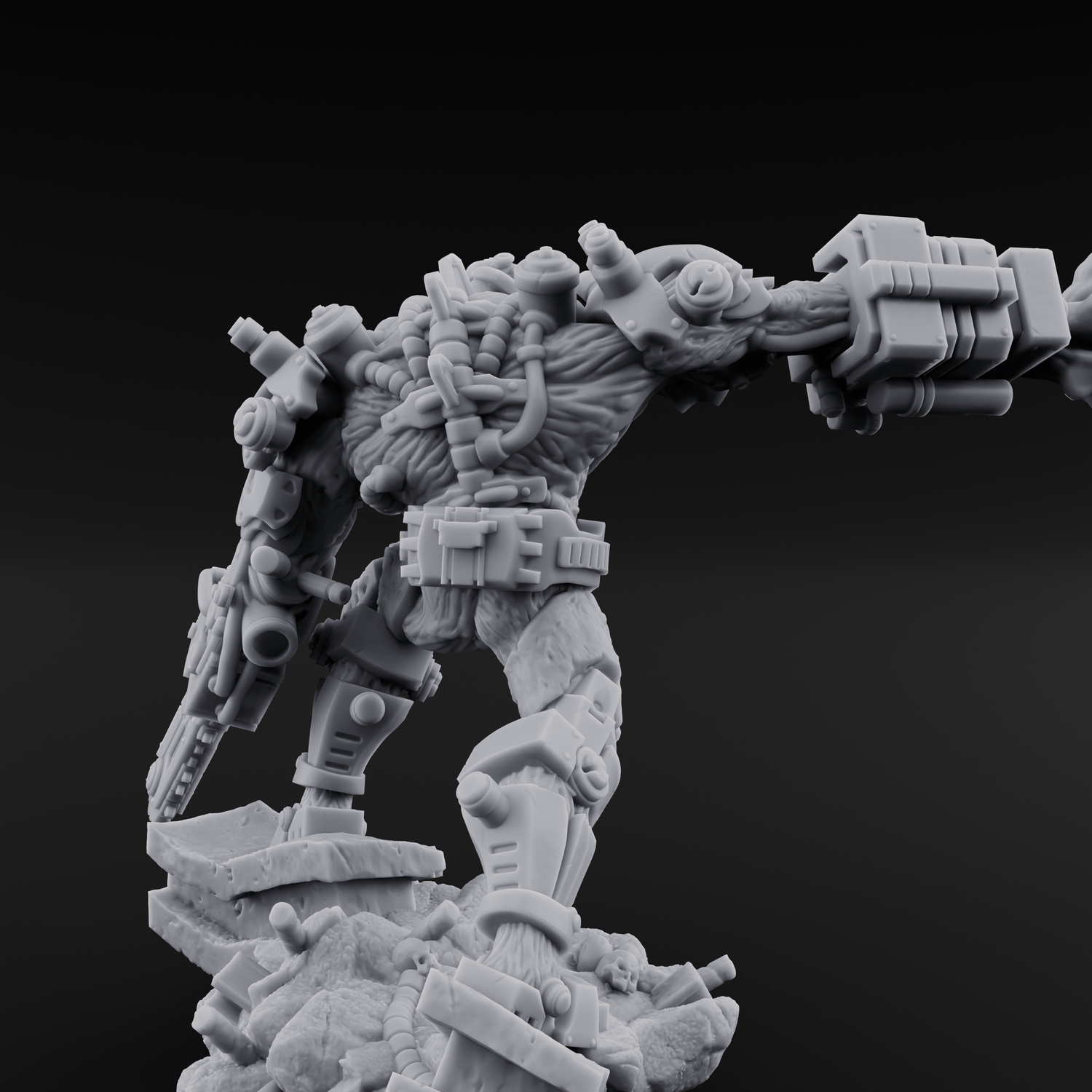 Stitched Together Wrong Necrolinked Wight D Miniature for Dungeons and Dragons, Pathfinder or other TTRPGs