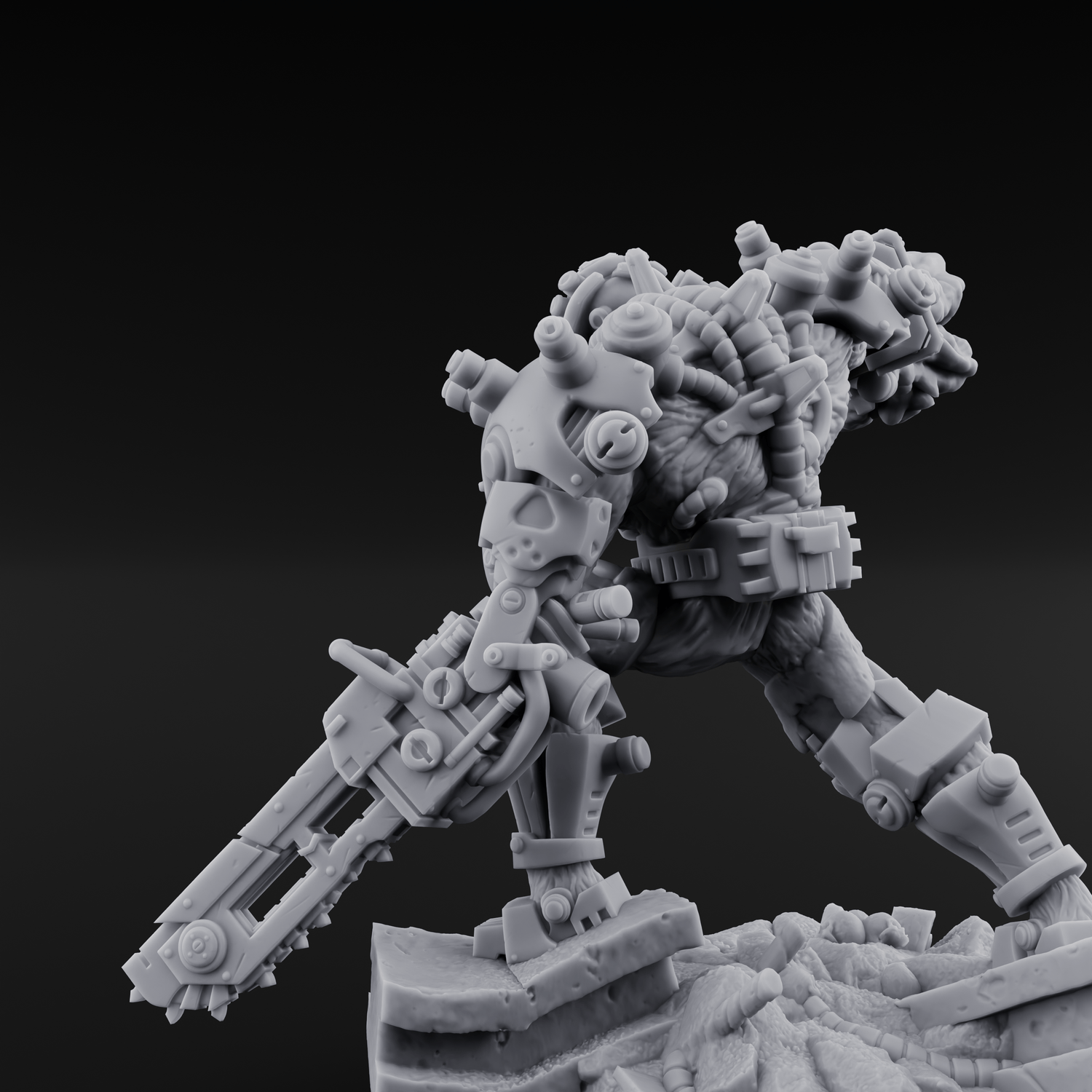 Stitched Together Wrong Necrolinked Wight D Miniature for Dungeons and Dragons, Pathfinder or other TTRPGs