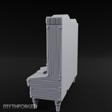 Fleur-de-Lis Drawer-Fronted Noble Grand Bookcase Desk Miniature for Dungeons and Dragons, Pathfinder or other TTRPGs