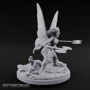 Dual Wand Casting Fairy Mage Miniature for Dungeons and Dragons, Pathfinder or other TTRPGs