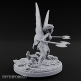 Dual Wand Casting Fairy Mage Miniature for Dungeons and Dragons, Pathfinder or other TTRPGs