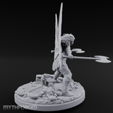 Dual Wand Casting Fairy Mage Miniature for Dungeons and Dragons, Pathfinder or other TTRPGs