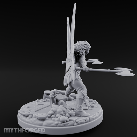 Dual Wand Casting Fairy Mage Miniature for Dungeons and Dragons, Pathfinder or other TTRPGs