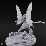Dual Wand Casting Fairy Mage Miniature for Dungeons and Dragons, Pathfinder or other TTRPGs