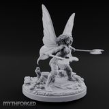 Dual Wand Casting Fairy Mage Miniature for Dungeons and Dragons, Pathfinder or other TTRPGs