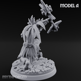 Aztec Inspired Spear Held High Hobgoblin Warrior A Miniature for Dungeons and Dragons, Pathfinder or other TTRPGs