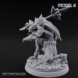 Aztec Inspired Spear Held High Hobgoblin Warrior A Miniature for Dungeons and Dragons, Pathfinder or other TTRPGs