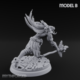 Aztec Inspired Spear Held High Hobgoblin Warrior B Miniature for Dungeons and Dragons, Pathfinder or other TTRPGs
