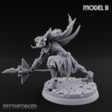Aztec Inspired Spear Held High Hobgoblin Warrior B Miniature for Dungeons and Dragons, Pathfinder or other TTRPGs