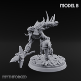 Aztec Inspired Spear Held High Hobgoblin Warrior B Miniature for Dungeons and Dragons, Pathfinder or other TTRPGs