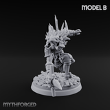 Aztec Inspired Spear Held High Hobgoblin Warrior B Miniature for Dungeons and Dragons, Pathfinder or other TTRPGs