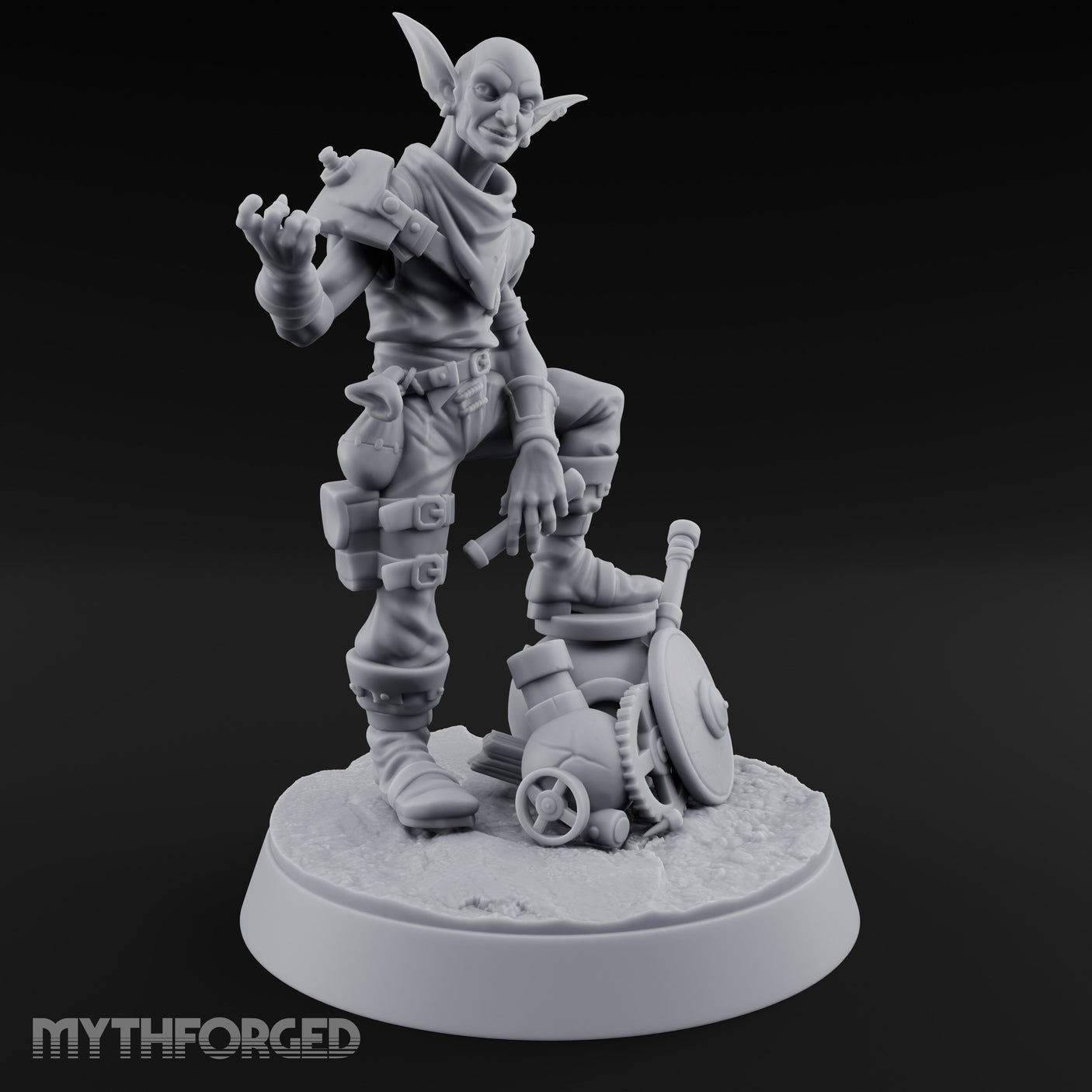 Foot Propped Gear Lounging Goblin Scrap Merchant gallery 2
